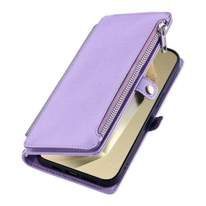 OEM - Samsung Galaxy A37 Plånboksfodral TPU + Konstläder - Lila