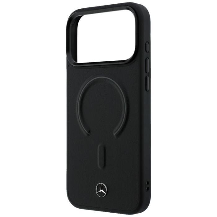 Mercedes - Mercedes Mobilskal För iPhone 17 Pro MagSafe Läder 3D - Svart