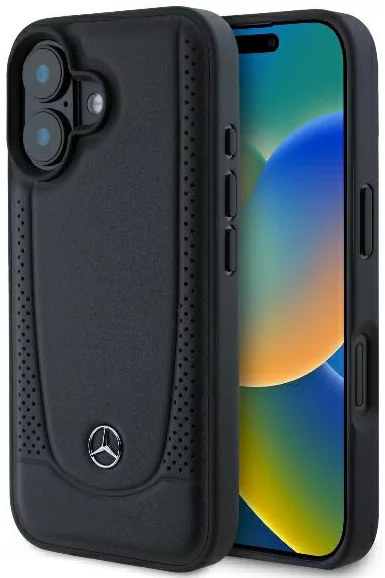 Mercedes iPhone 16 Mobilskal Läder Urban - Svart | 2353 | AlltMobil