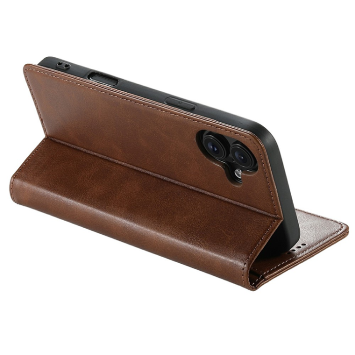 SUTENI - SUTENI iPhone 17 Plånboksfodral PU Läder - Brun