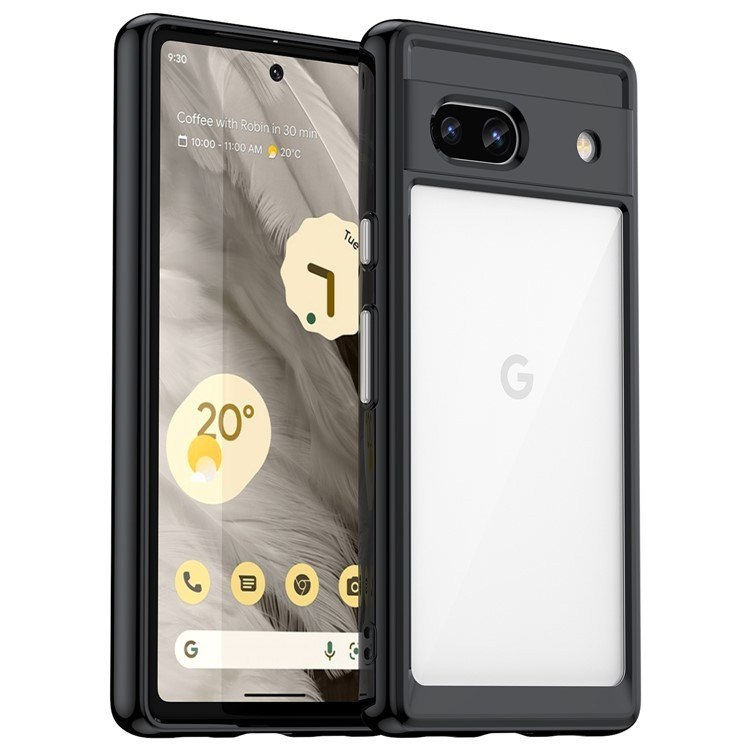 Mobilskal till Google Pixel 7a Acrylic Shockproof TPU - Svart | 2353 | AlltMobil