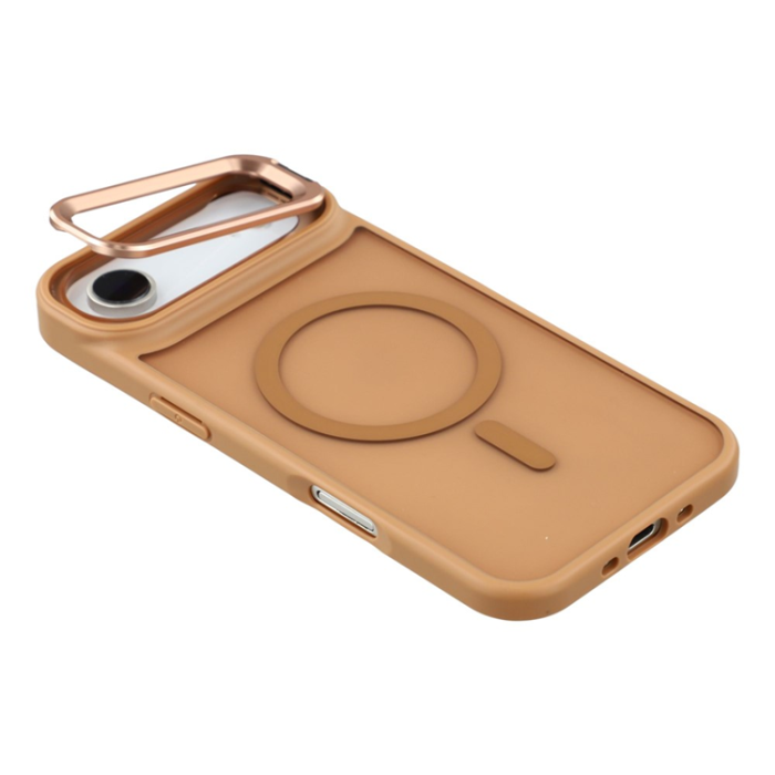 A-One Brand - iPhone Air Mobilskal MagSafe Lins Kickstand - Ökenguld