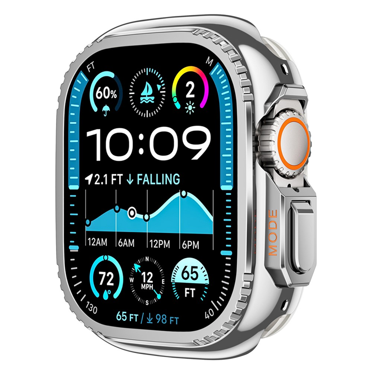 Apple Watch Ultra 2 (49mm) Skal Metal - Glossy Silver | 2353 | AlltMobil