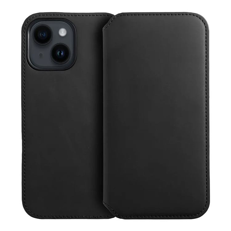 iPhone 15 Plus Plånboksfodral Dual Pocket - Svart | 2353 | AlltMobil