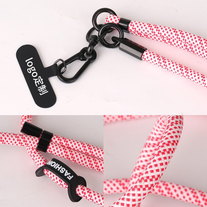 A-One Brand - Crossbody Mobilrem Lanyard Justerbar 7mm X Texture - Lila