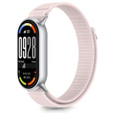 Tech-Protect - Tech-Protect Xiaomi Smart Band 8/9/10/NFC Armband Nylon Stripe - Rosa/Grå