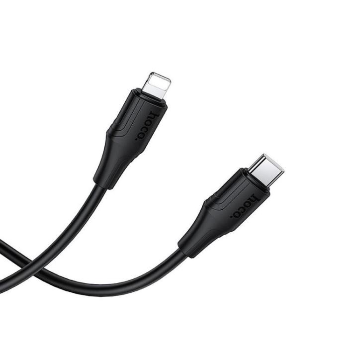 Hoco - HOCO USB-C till Lightning 27W Kabel 1m Silikon X124 - Svart