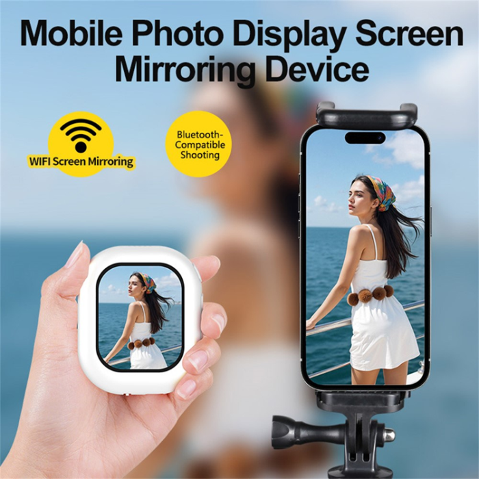 OEM - Magnetisk Selfie-Skärm för Mobil 2.01'' Trådlös Display T3