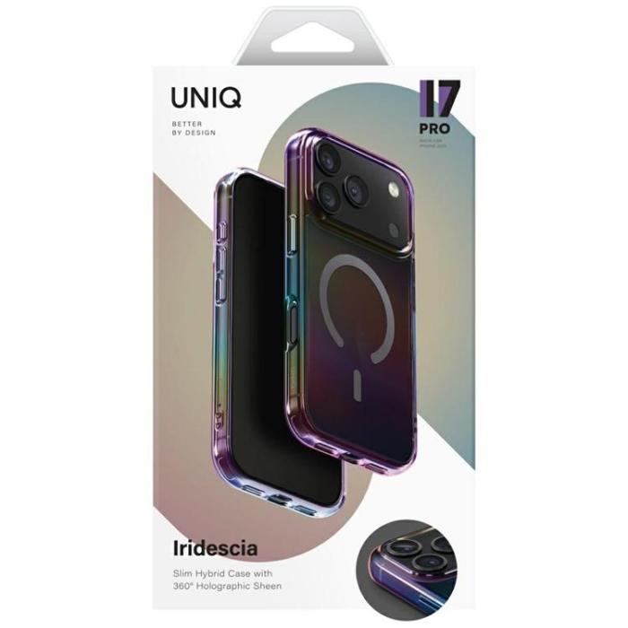UNIQ - UNIQ iPhone 17 Pro Mobilskal MagSafe Iridescia - Midnattskvarts