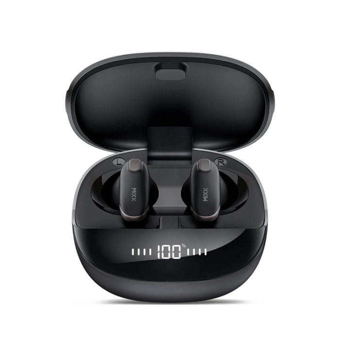 MIXX - Mixx Qi TWS In-Ear Hörlurar Hybrid Charge 2 - Svart
