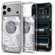 Spigen - Spigen Mobilskal F&ouml;r iPhone 18 Pro/17 Pro Magsafe Ultra Hybrid Zero One - Vit