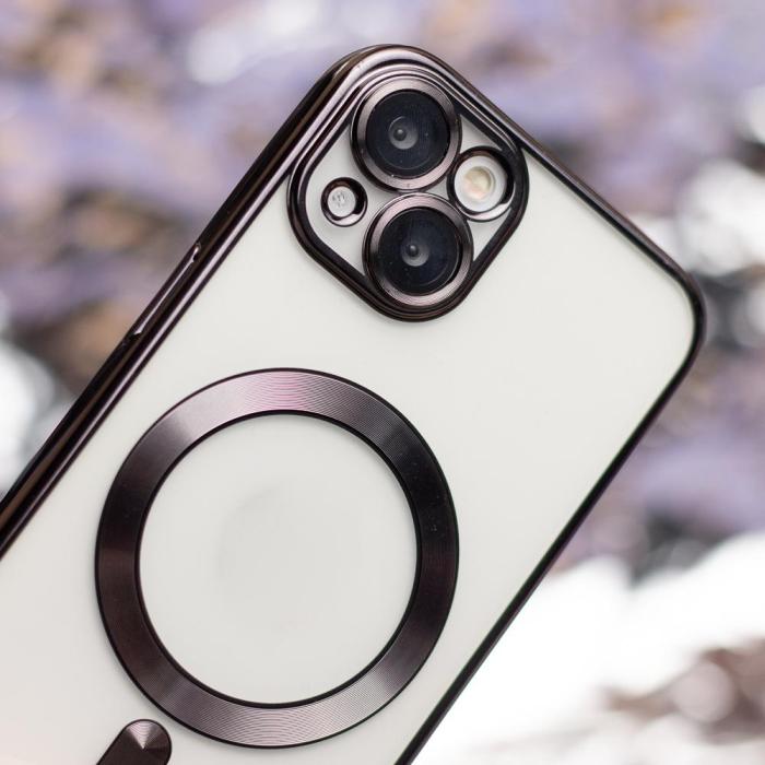 OEM - iPhone 14 Pro Skal Svart Krom Mag Stöttåligt Skydd
