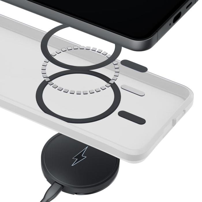 3MK - 3mk Mobilskal För Galaxy S26 Plus MagSafe Smoke - Vit
