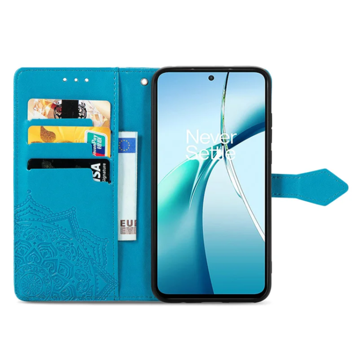 A-One Brand - Xiaomi 15 Ultra Plånboksfodral Mandala Flower Läder - Blå