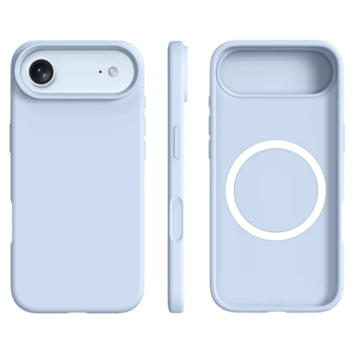 A-One Brand - iPhone 17 Air Mobilskal MagSafe Ultra Thin Silicone - Cloud Blå