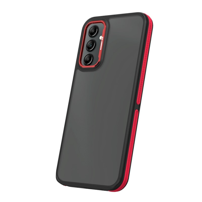 OEM - Galaxy A14 5G/4G Mobilskal Crystal Black - Röd