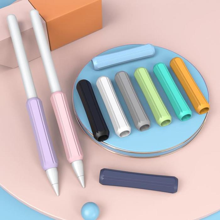UTGATT1 - Stoyobe 3 Pcs Set Silikon Hållare För Stylus Penna - Orange/Svart/Vit