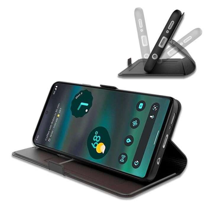 A-One Brand - Google Pixel 6a Plånboksfodral Magnetic Folio - Svart
