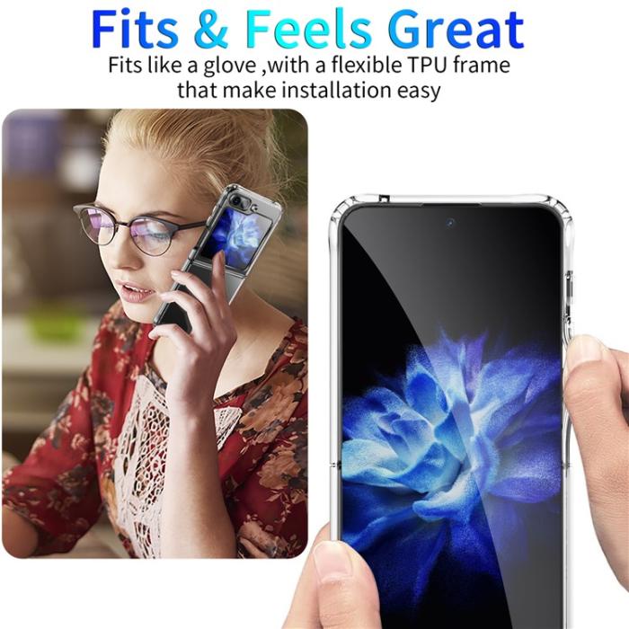 A-One Brand - Galaxy Z Flip 5 Mobilskal Acrylic TPU Anti-drop - Clear