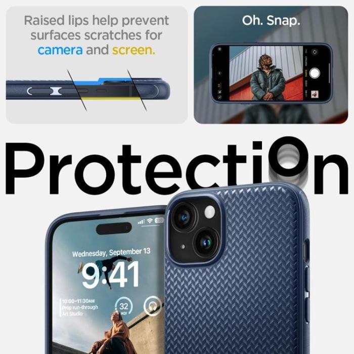 Spigen - Spigen iPhone 15 Mobilskal Magsafe Armor - Matte Svart