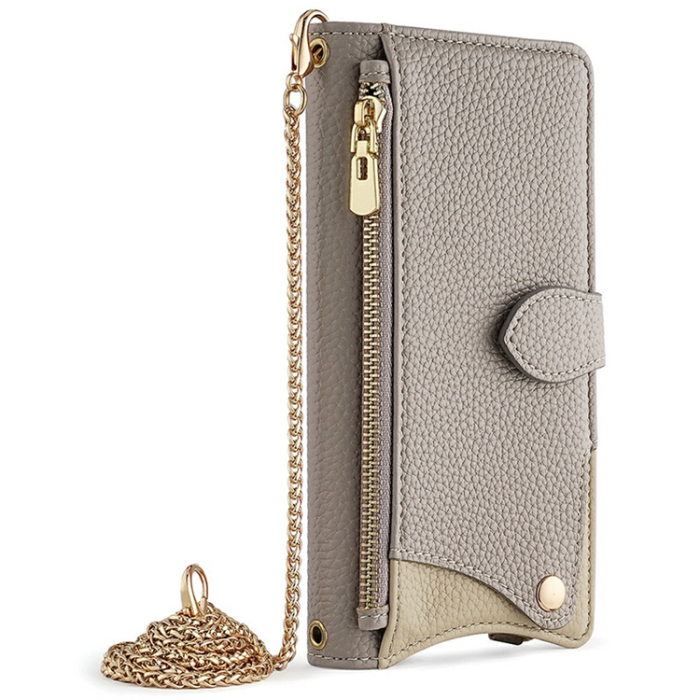 A-One Brand - OnePlus 15 5G Plånboksfodral Irregular Tail Style Läder - Grå