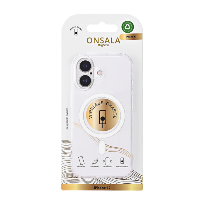 Onsala - ONSALA iPhone 17 Mobilskal MagSafe - Transparent