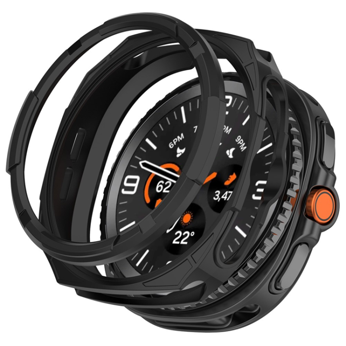 A-One Brand - Galaxy Watch 8 Classic (46mm) Skal Hollow Design - Svart