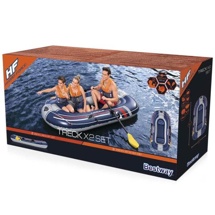 Bestway - Bestway Gummibåt Hydro Force Treck X2 Set 2.55mx1.27m