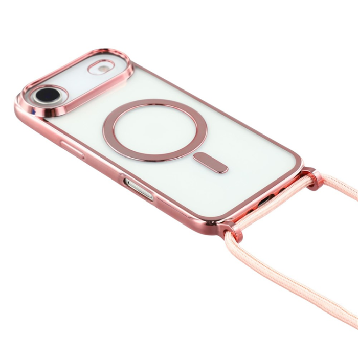 A-One Brand - iPhone Air Mobilskal MagSafe Electroplating Edge TPU - Rosa