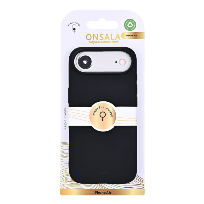Onsala - ONSALA iPhone Air Mobilskal med Silikonkänsla - Svart