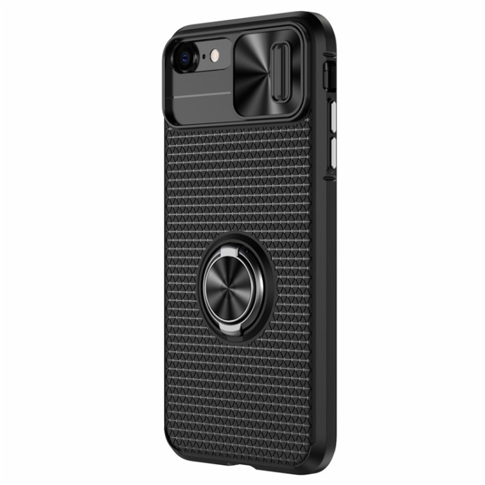 A-One Brand - iPhone 7/8/SE (2020/2022) Mobilskal Ringhållare Kickstand - Svart