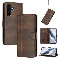 OEM - Samsung Galaxy A57 Pl&aring;nboksfodral Konstl&auml;der Retro Textur - Brun