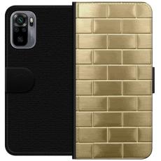 iSecrets - Pl&aring;nboksfodral till Xiaomi Redmi Note 10S med Gyllene Murstenar