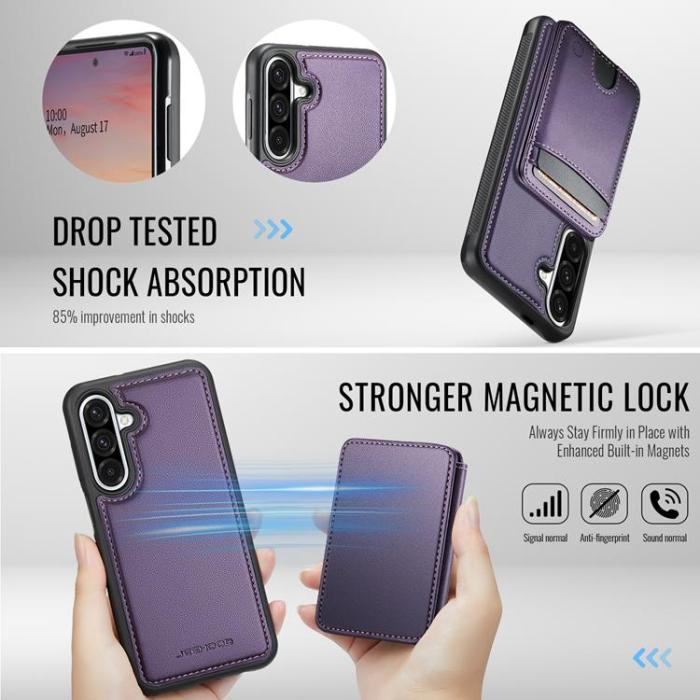 OEM - JEEHOOD Samsung Galaxy A36 5G Mobilskal KonstLäder - Lila