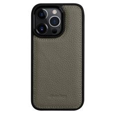 Melkco - MELKCO Mobilskal till iPhone 14 Pro &Auml;kta L&auml;der + Mikrofiber + PC Gr&aring;