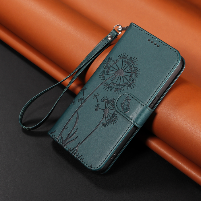 A-One Brand - Sony Xperia 10 VII Plånboksfodral Strap Dandelion Läder - Blå