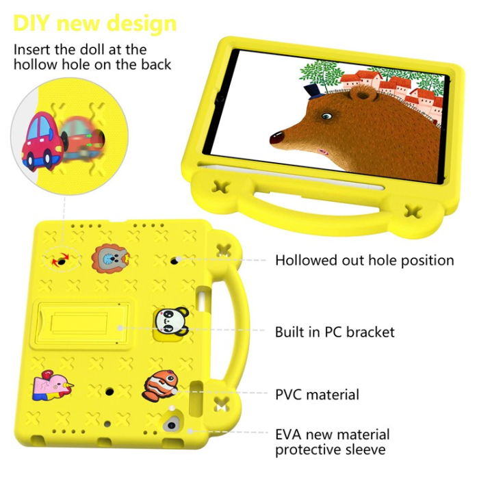 A-One Brand - iPad Air 2 (2014)/Air (2013) Skal EVA Kickstand Shockproof - Gul