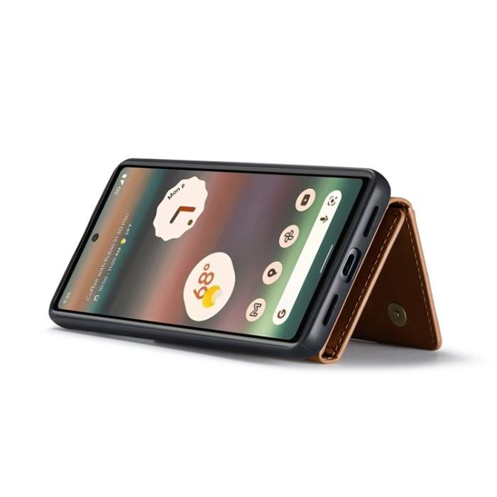 DG.MING - DG.MING Google Pixel 6a Plånboksfodral Detachable 2-in-1 M2 - Brun
