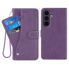 OEM - Samsung Galaxy S26 Pl&aring;nboksfodral Retro Konstl&auml;der - Lila