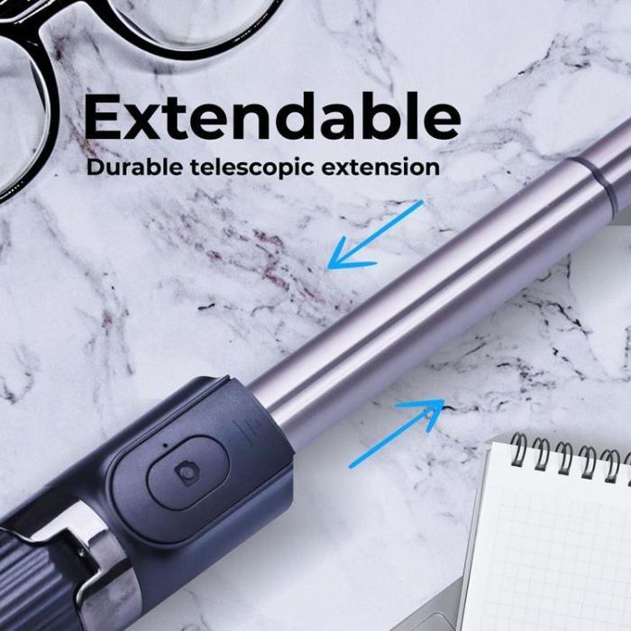 OEM - Combo Selfiestick med Tripod och fjärrkontroll GIMBAL STABILIZER - Svart