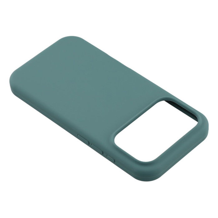 A-One Brand - iPhone 17 Pro Max Mobilskal Solid Silikon Shockproof - Svartgrön
