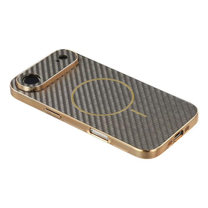A-One Brand - iPhone Air Mobilskal MagSafe Carbon Fiber Electroplated - Kaffe