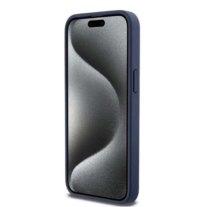 DKNY - DKNY iPhone 15 Pro Mobilskal Läder Mono Stripe & Metal Logo