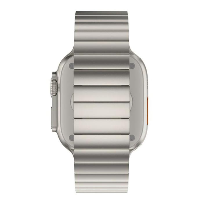 Just Mobile - Just Mobile Apple Watch Ultra 1/2 (49mm) Armband Titan - Silver