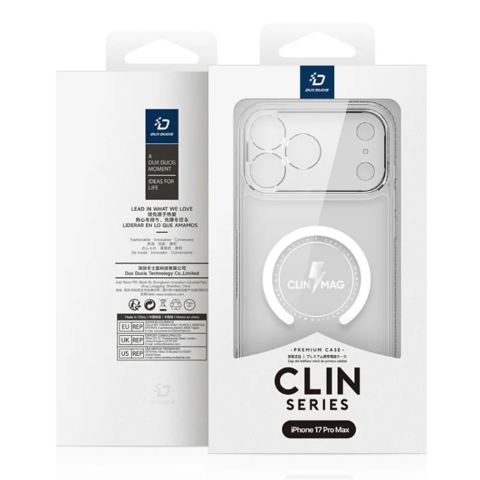 Dux Ducis - Dux Ducis iPhone 17 Pro Mobilskal MagSafe Clin - Clear