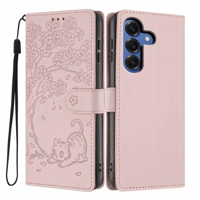 OEM - Plånboksfodral för Samsung Galaxy S26 Konstläder Ställ - Rosa