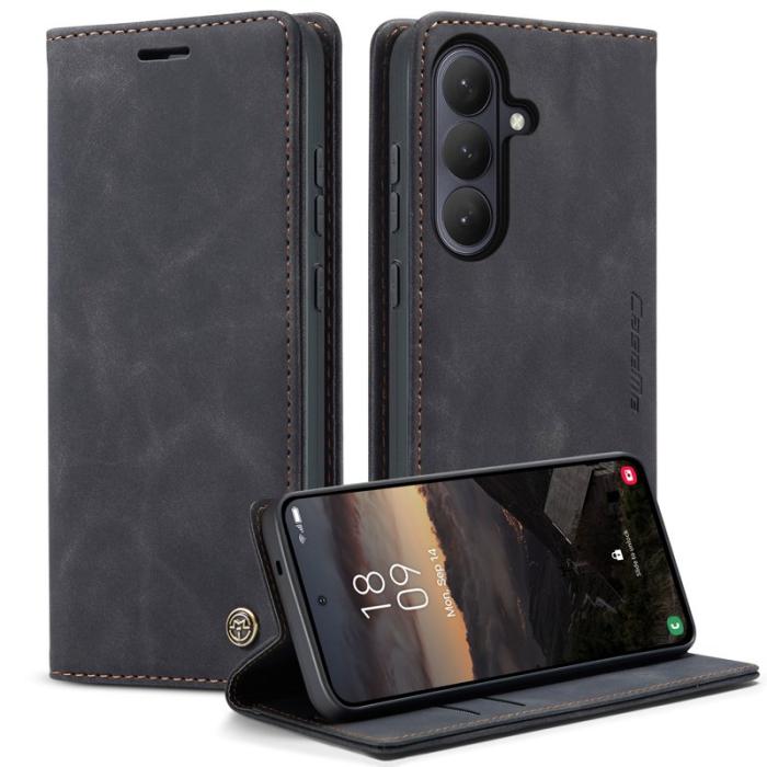 Caseme - CaseMe Plånboksfodral för Samsung Galaxy S26 Konstläder Ställ - Svart