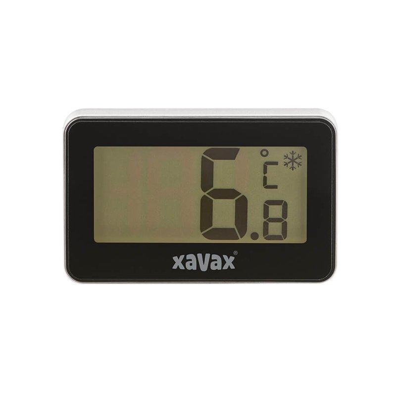 XAVAX Termometer Digital för Kylskåp Frys Svart