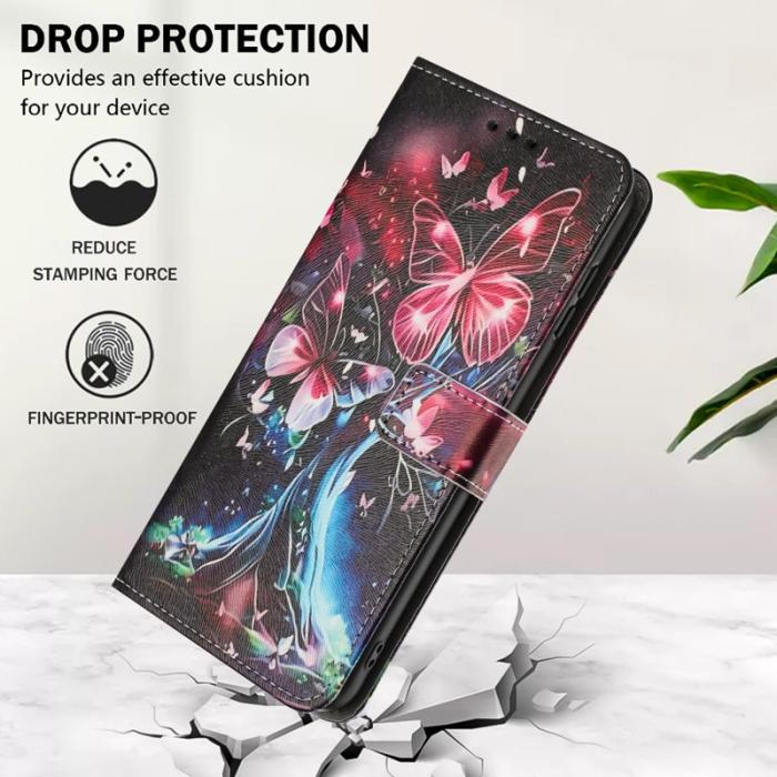 OEM - Plånboksfodral för Samsung Galaxy S26 Konstläder Mönster - Fjärilsträd