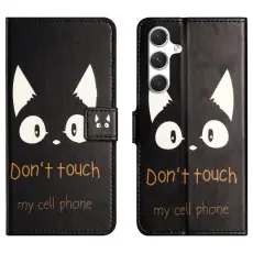 OEM - Pl&aring;nboksfodral f&ouml;r Samsung Galaxy S26 Konstl&auml;der M&ouml;nster - Katt&ouml;ron